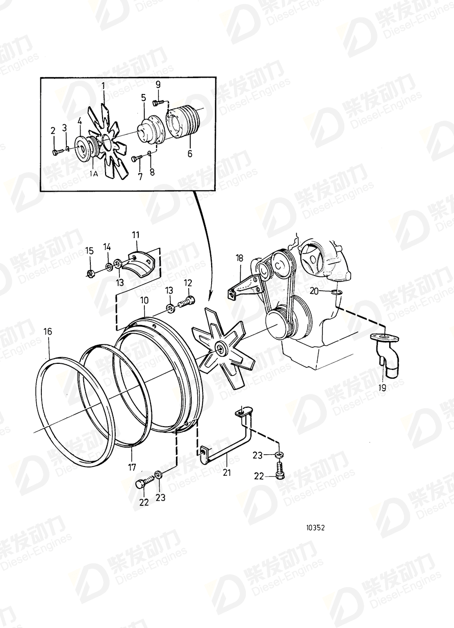 volvo penta Hub 1664000 Drawing volvo penta Hub 1664000 Drawing
